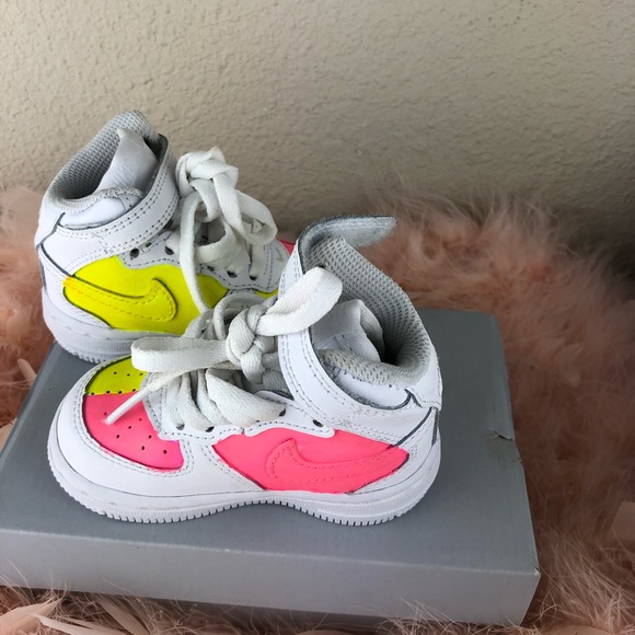 Nike Air Force 1 Mid “White” (TD) Custom size 4c - Picture 15 of 16